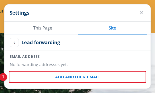 Lead forwarding with no addresses yet