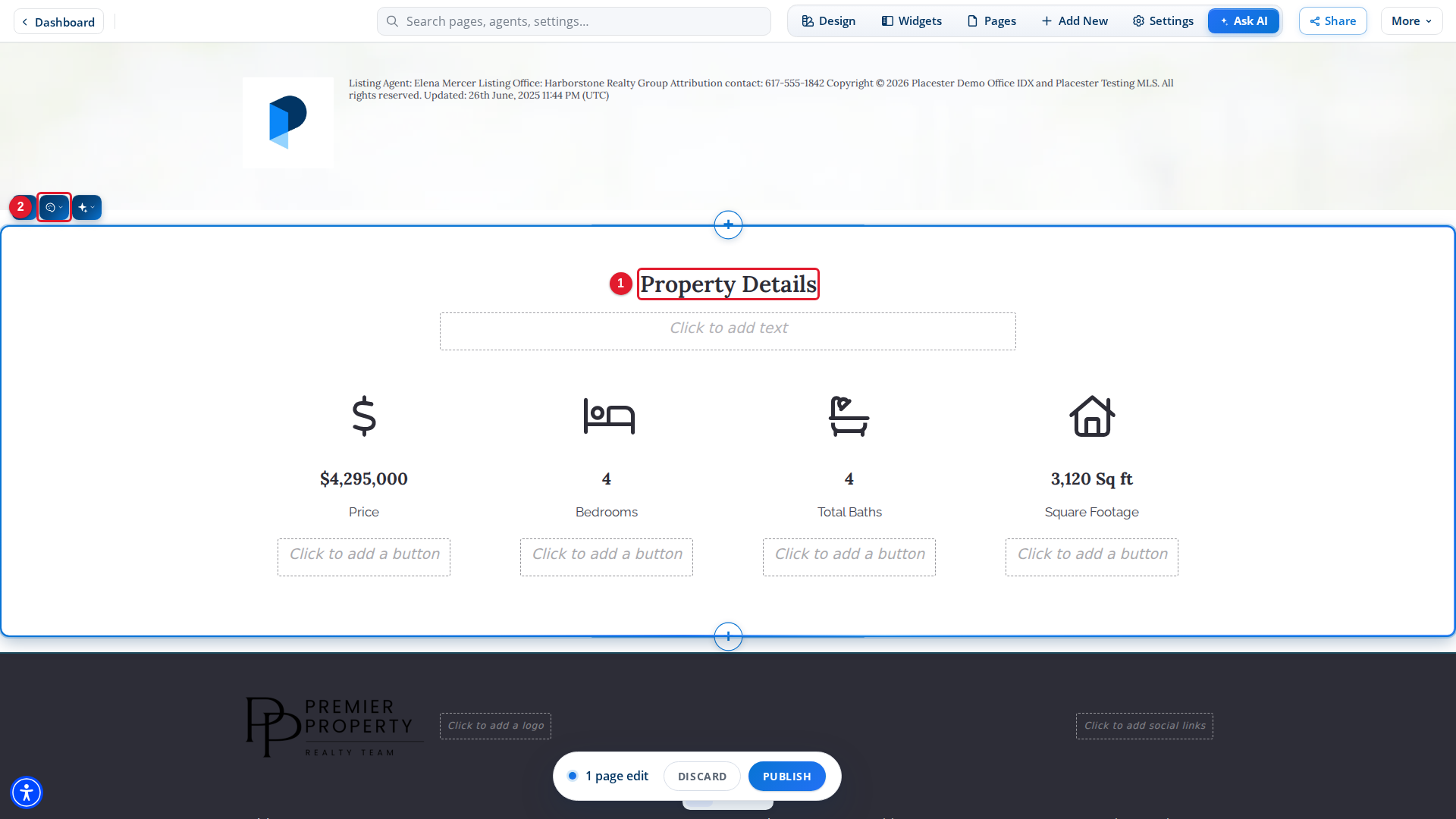 The Property Details module