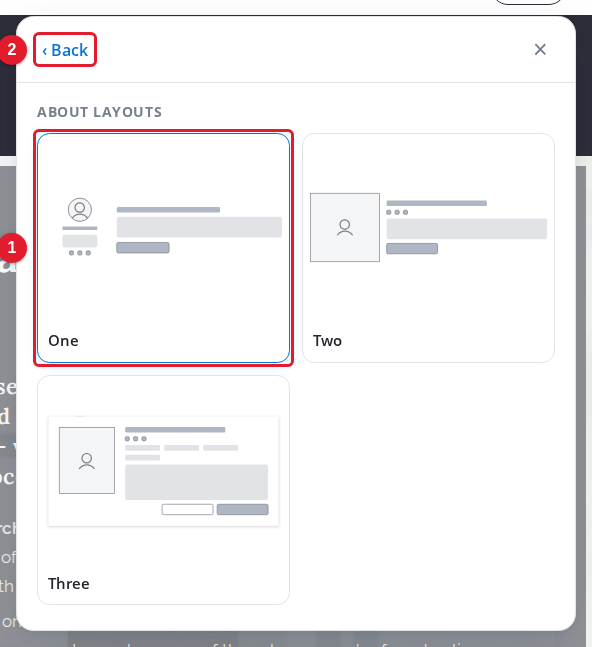 The layouts of a module